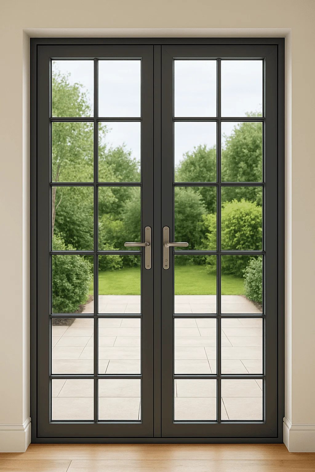 Aluminium French Glass Door