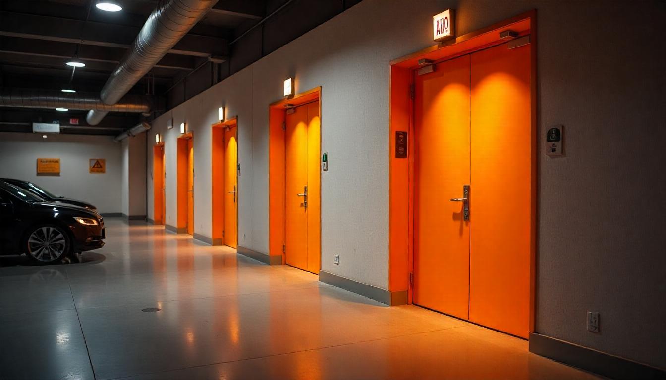 double leaf fire resistant doors