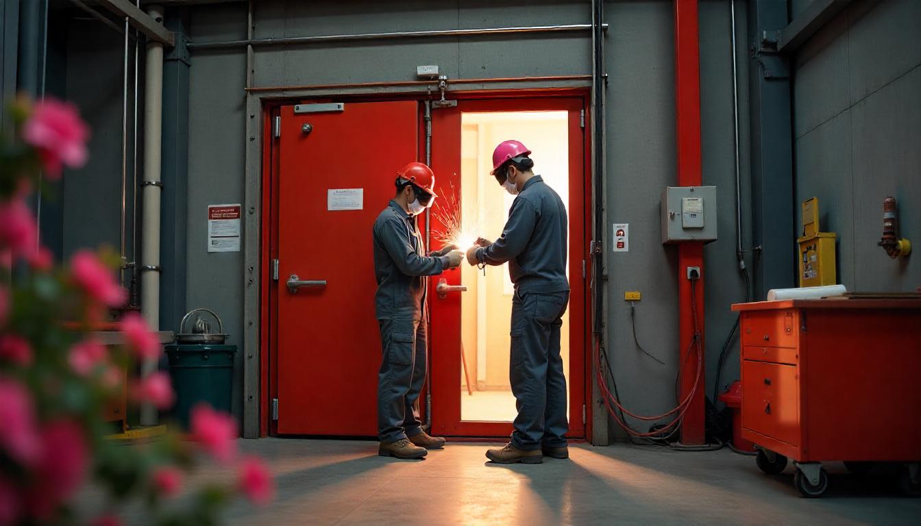 steel fire exit door