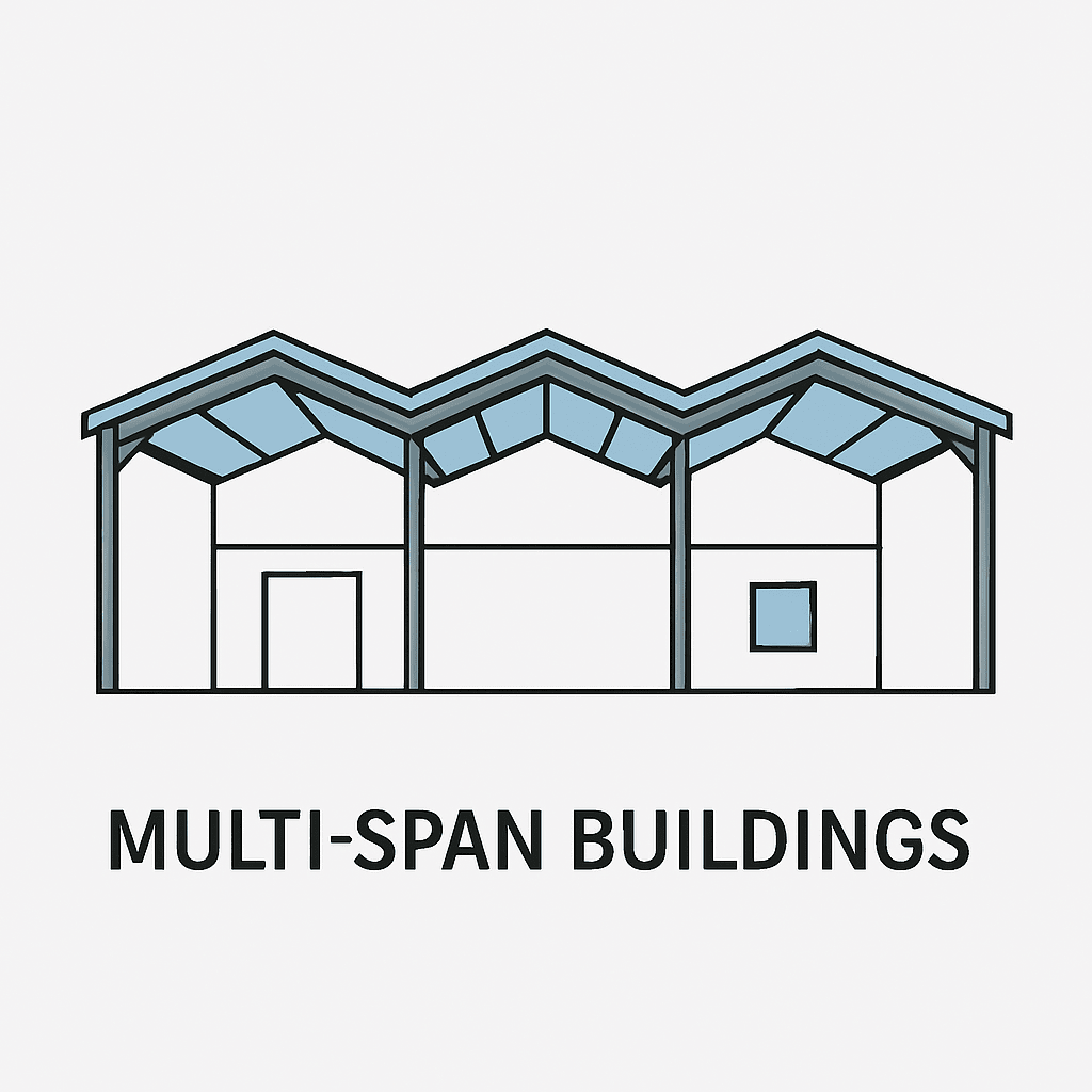 Design of PEB Structure of Multi span buildings